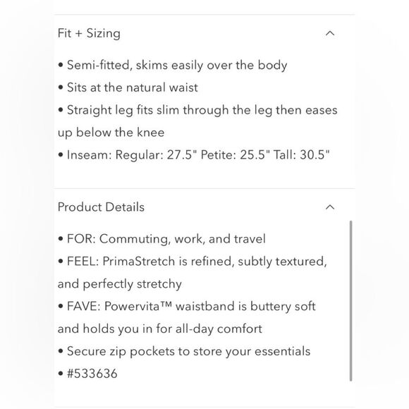 NWT Athleta Endless Pants  Size 8 Black Petite - Picture 5 of 7